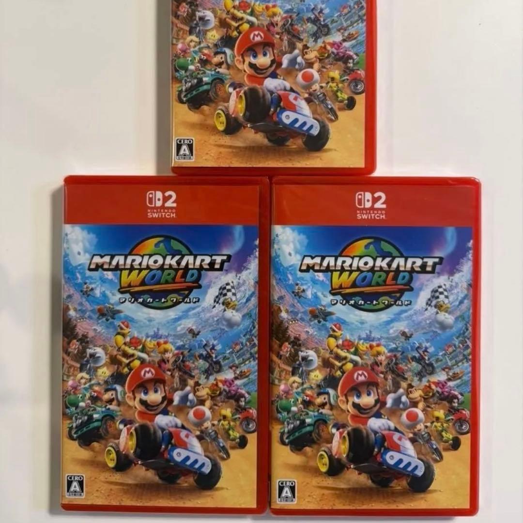 【新品】MARIOKART WORLD マリオカートワールド　3本セット