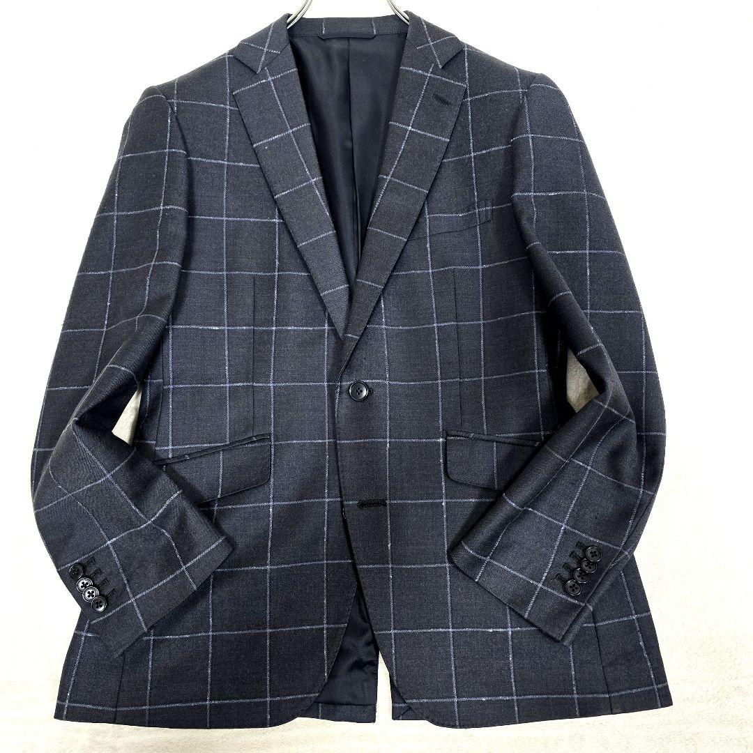 極美品 h'm tailored 3ピーススーツ マルゾット Super100