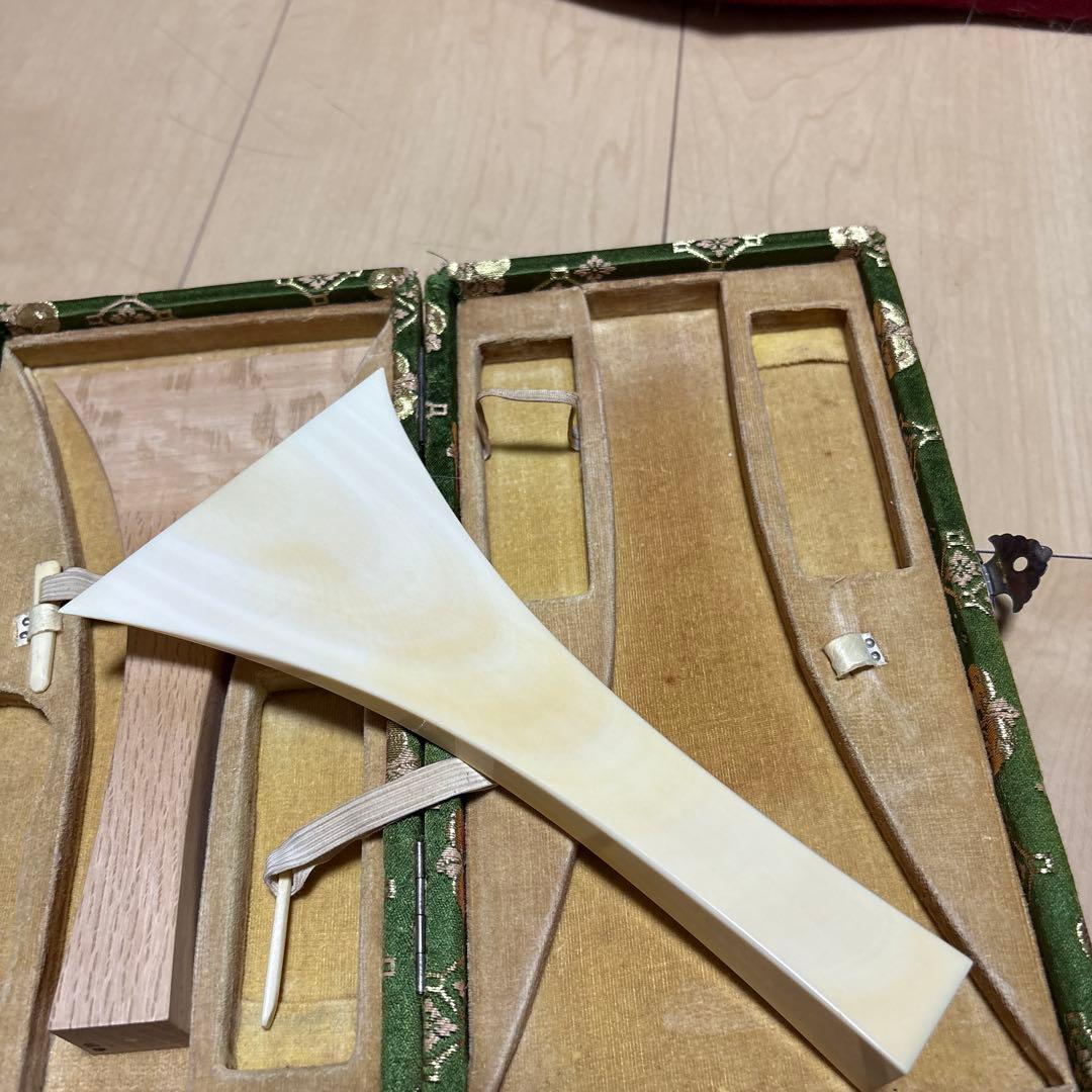 三味線バチ2本と装飾ケースセット