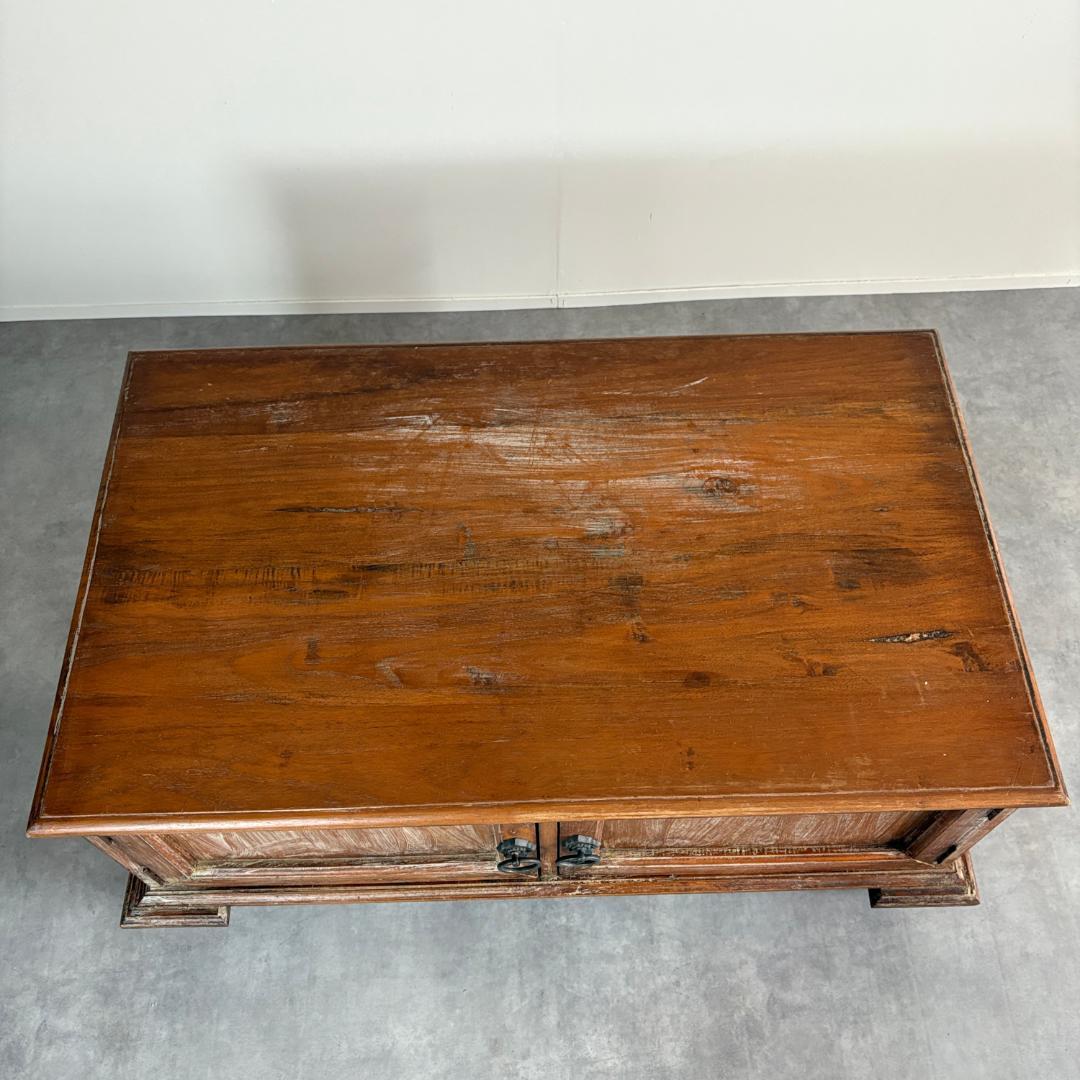 アンティーク　サイドボード 　希少　ミャンマーチーク材