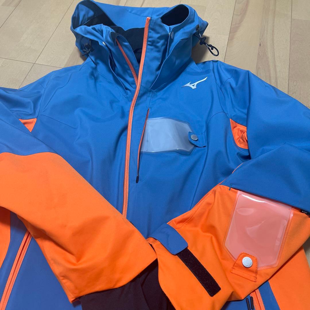 MIZUNO 防水スキーウェア 青/オレンジ