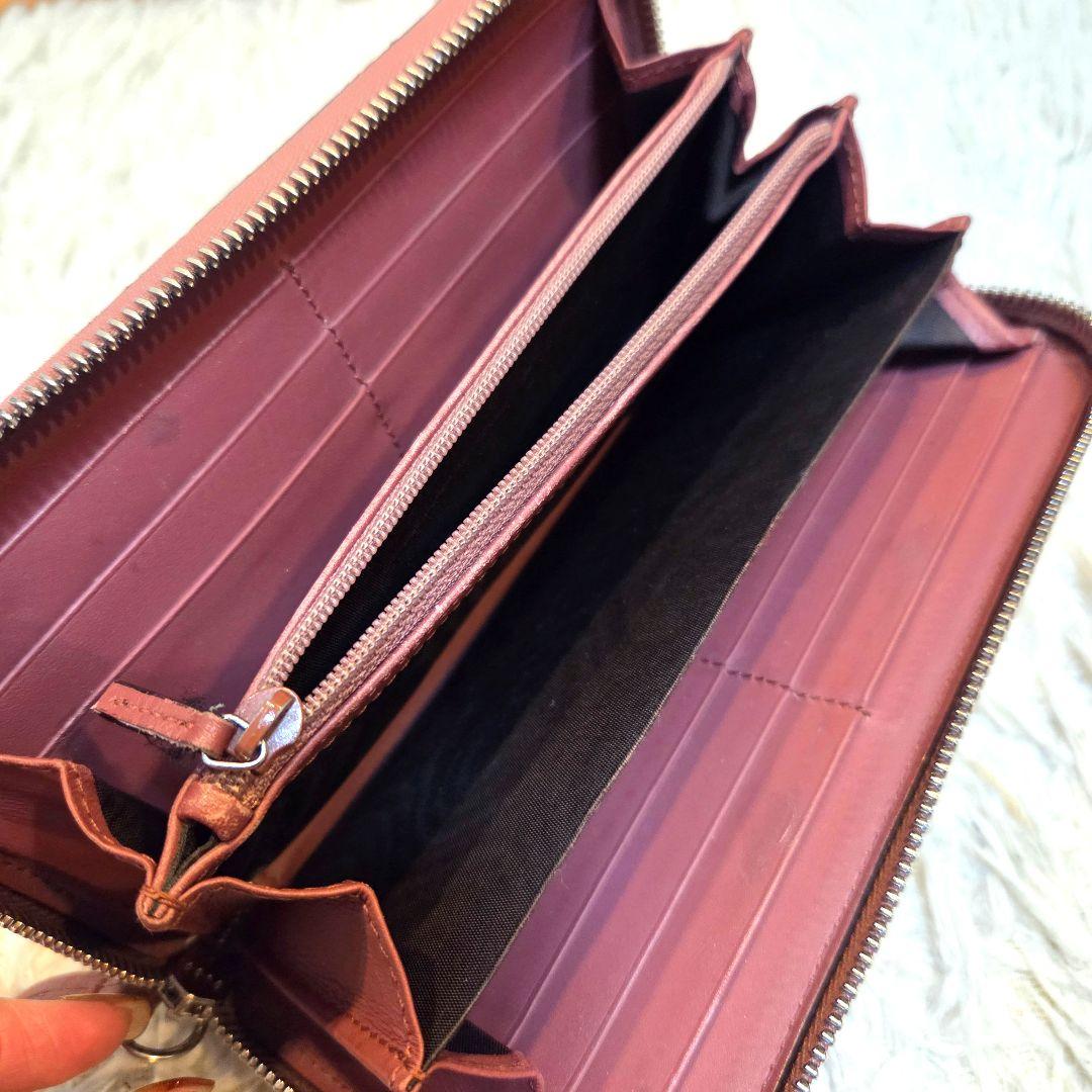 美品　GUCCI グッチ 長財布 ラウンドファスナー ブルームス PVC