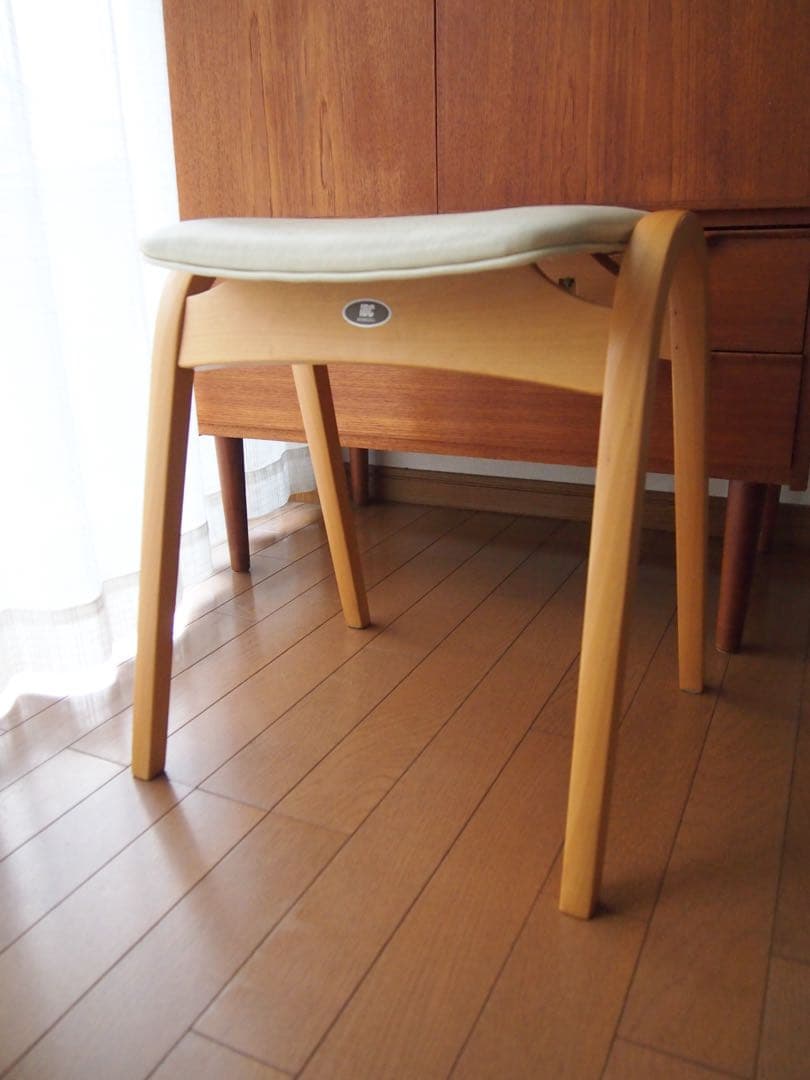 椿さん専用 ミナペルホネン 秋田木工 ハンドメイド 剣持スツールD タンバリン