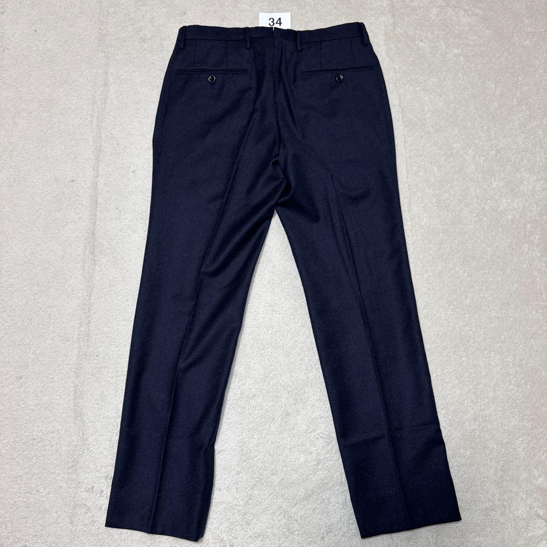 34 極美品　インコテックス　incotex スラックス　ネイビー　44