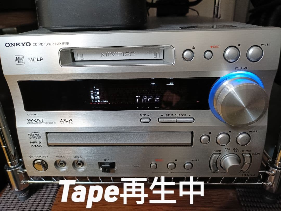 ONKYO K-SX7 カセットデッキ 整備済　完動品 各ケーブル テープ付