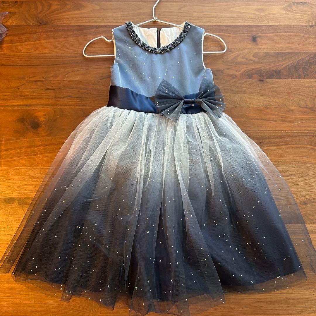 ドレスコ　グレイネイビーシルバースタードレス