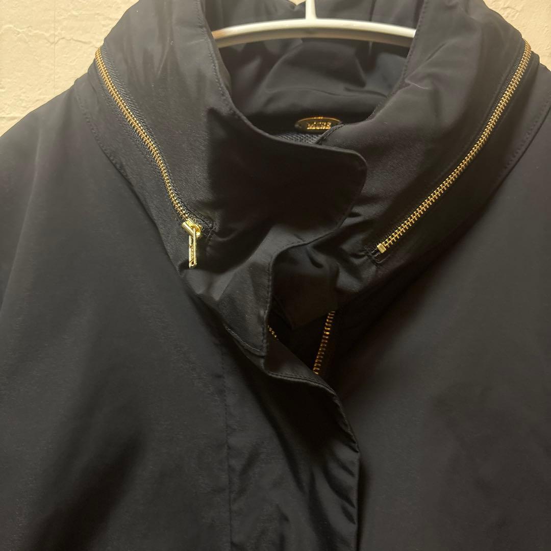 WASHED STAND ZIP ブルゾン　ブラック