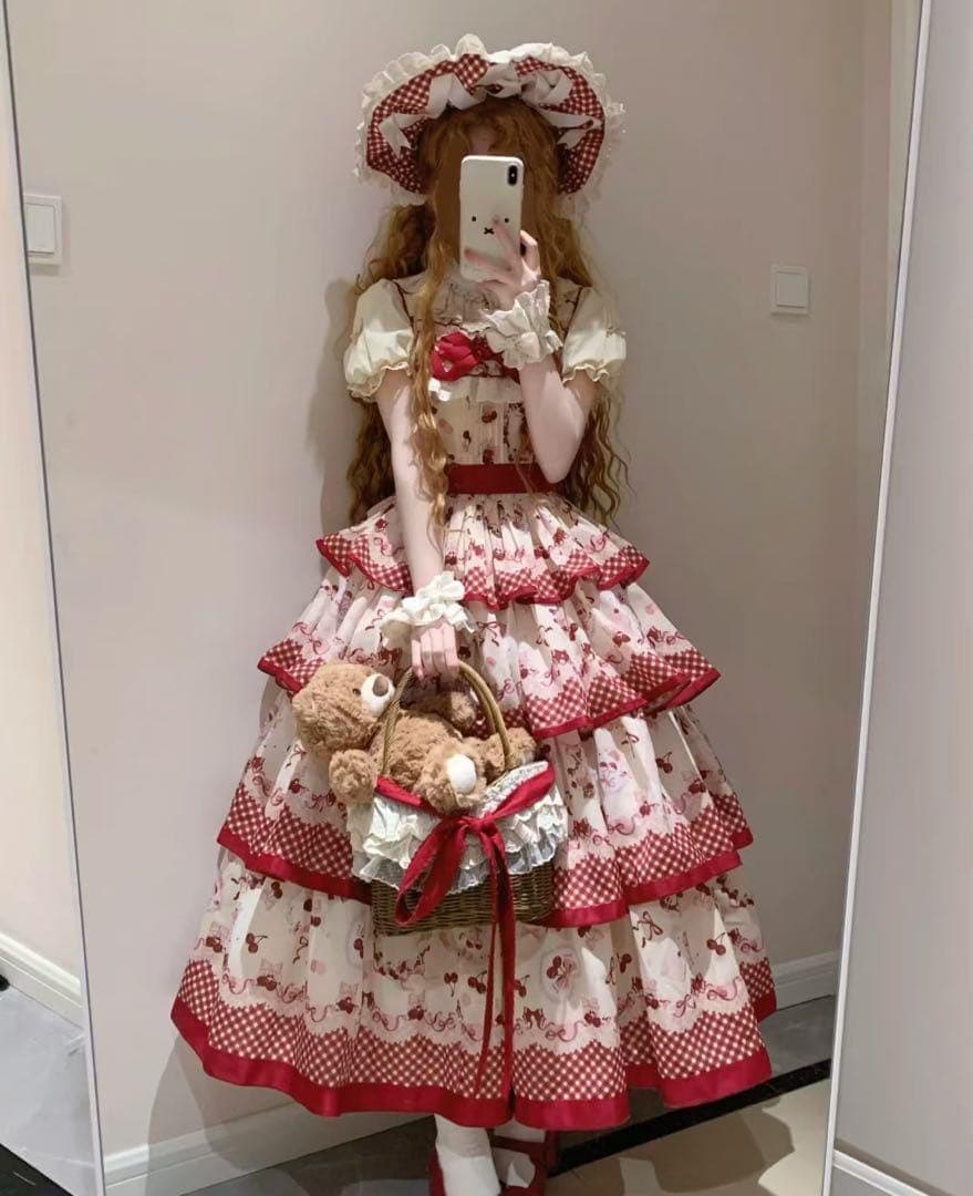 【ぽむ】ロリータドレス Lサイズ