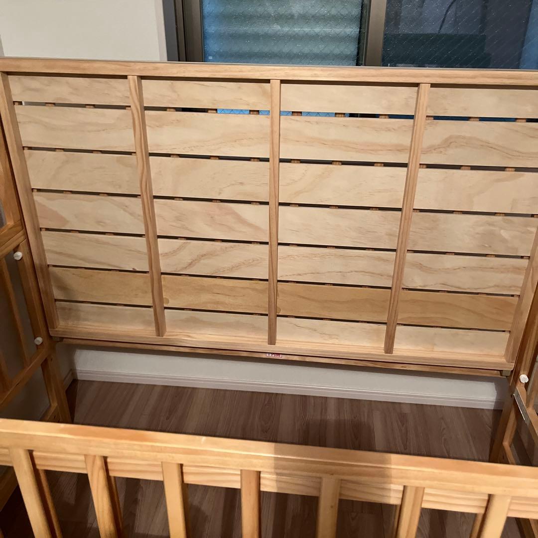 トールWオープンベビーベッド レギュラーサイズ　ベビーベッド 大和屋