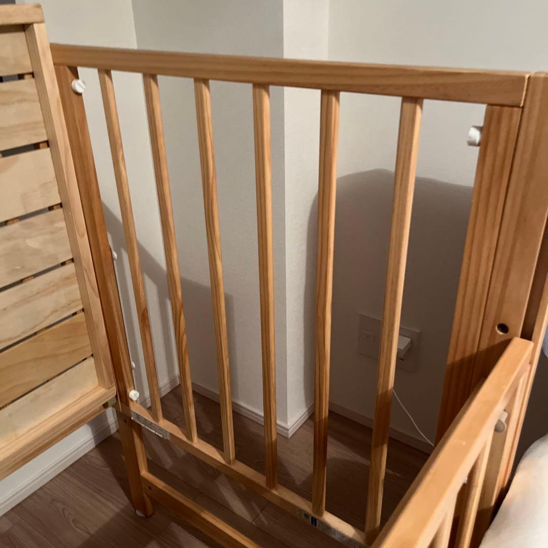 トールWオープンベビーベッド レギュラーサイズ　ベビーベッド 大和屋