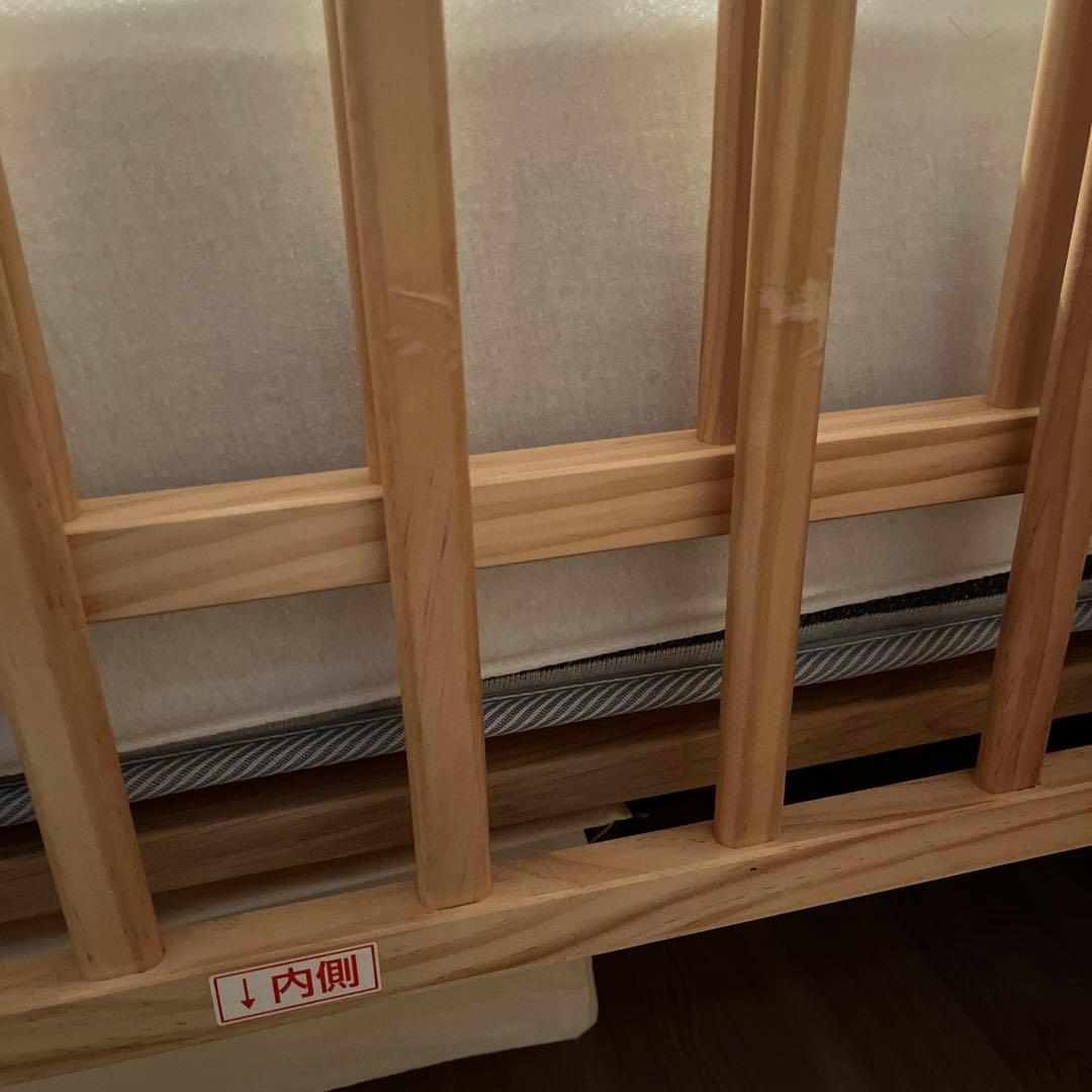 トールWオープンベビーベッド レギュラーサイズ　ベビーベッド 大和屋