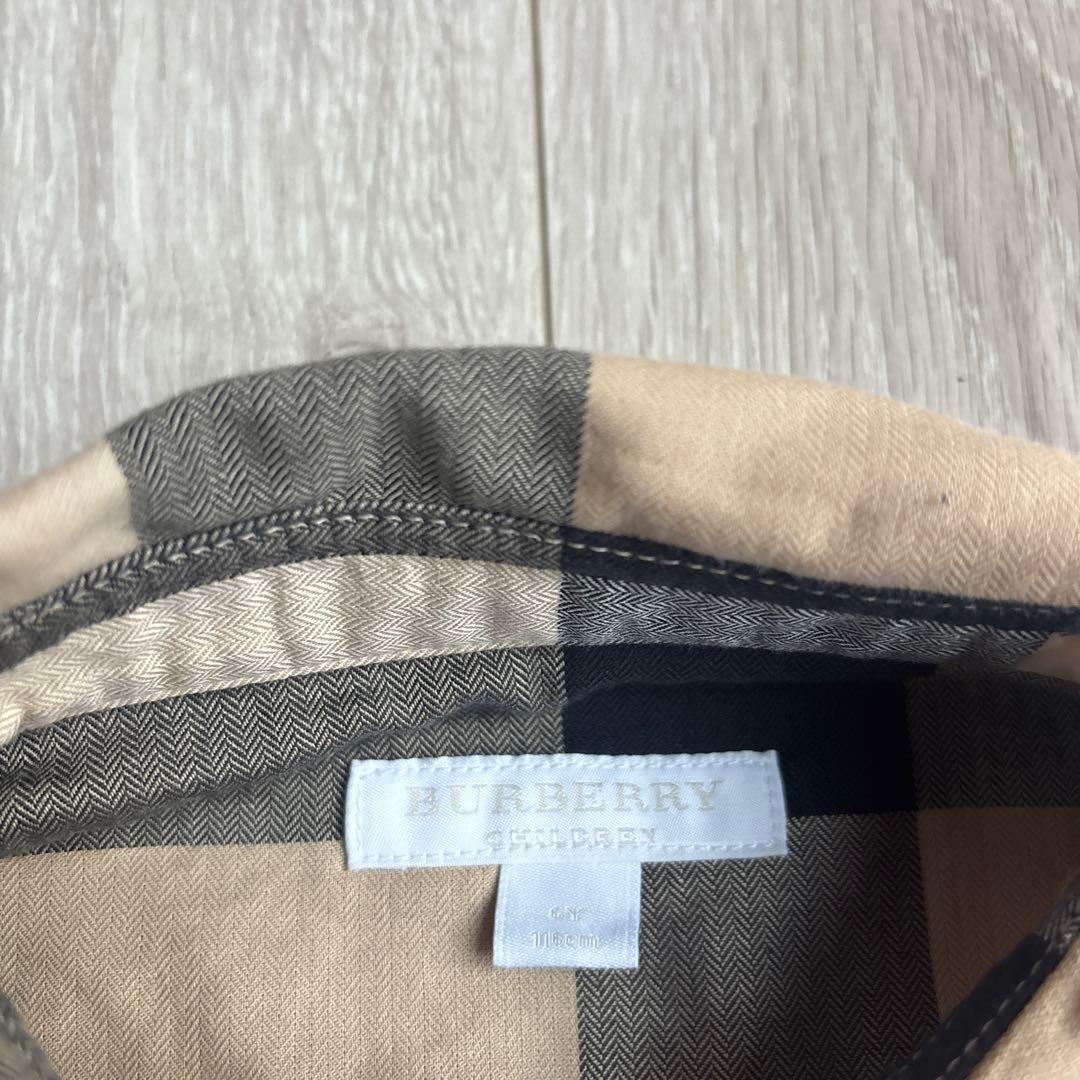 【送料込み／3枚セット】　BURBERRY チェック 長袖シャツ 116、120