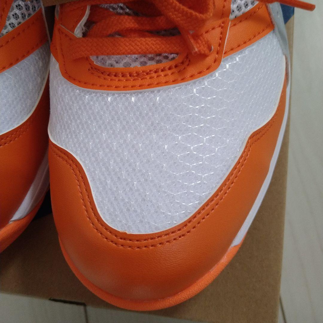 格安！新品 アシックス安全靴 25.5 オレンジ/ホワイト