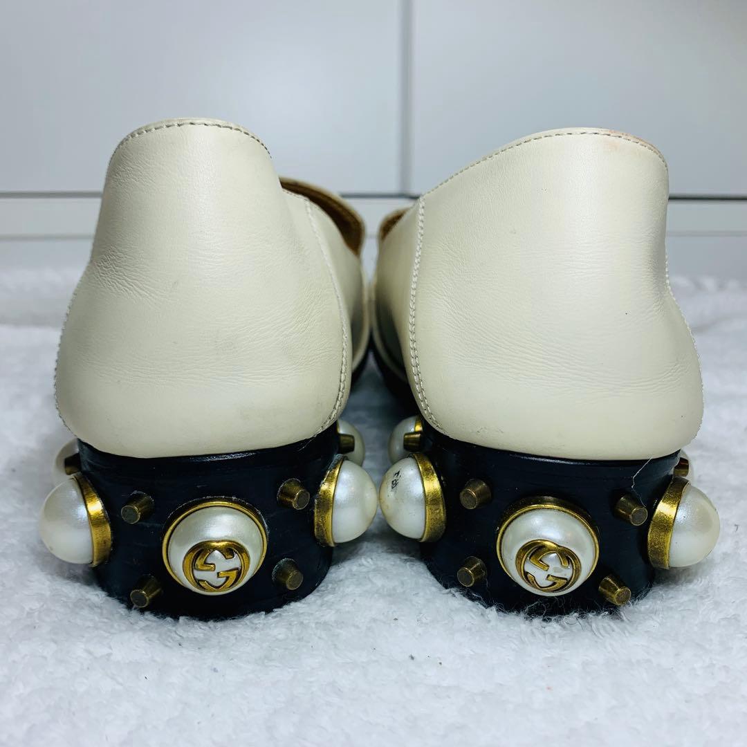 ⭐️Gucci グッチ パンプス パール ホワイト 38(25cm)