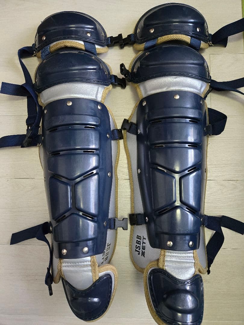 ZETT キャッチャー道具　プロテクター5点セット ネイビー