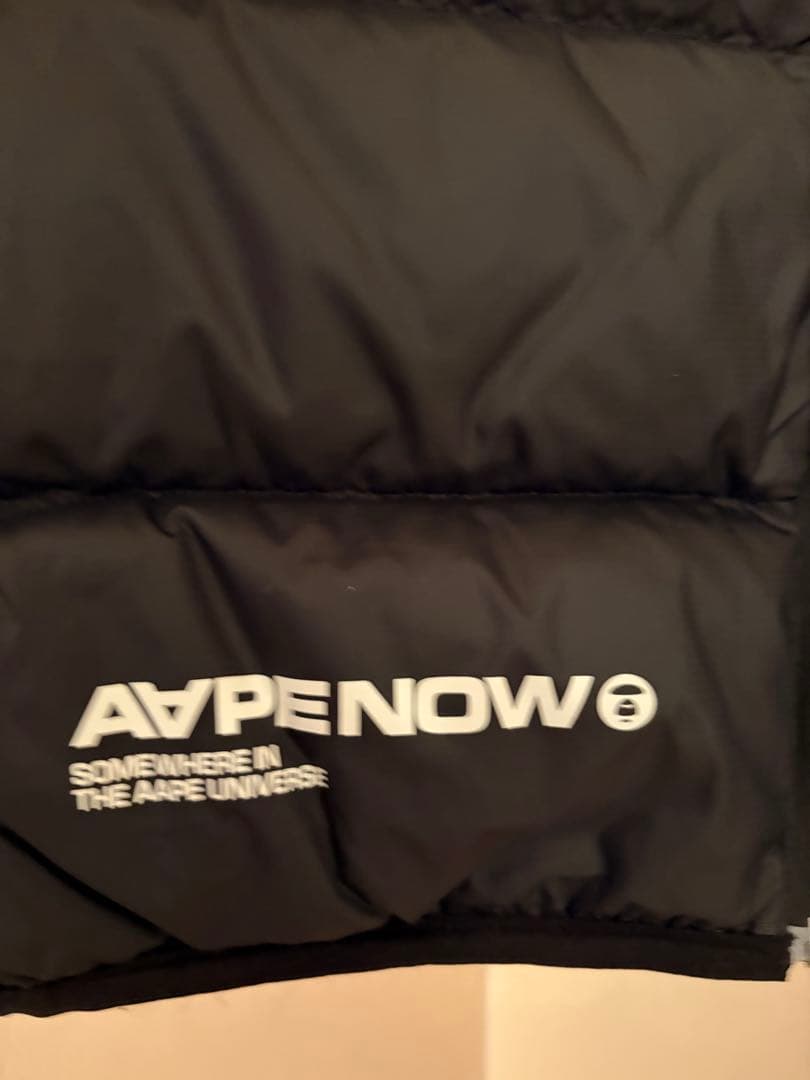 ※Yuji AAPE NOW ダウンベスト Lサイズ ブラック