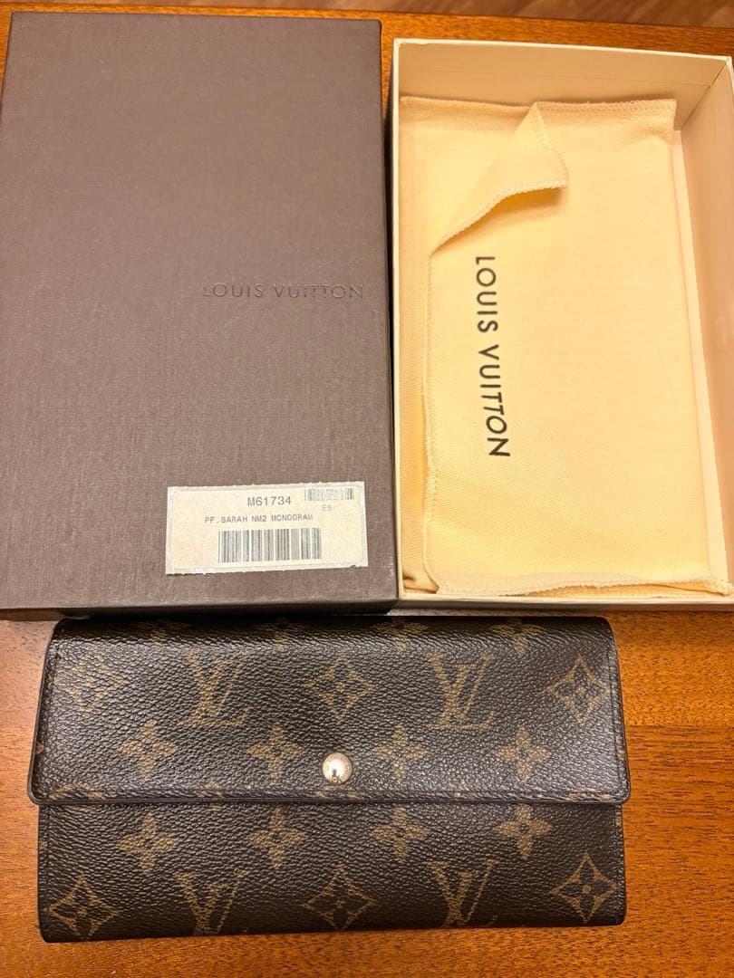 Louis Vuitton モノグラム ポルトフォイユ サラ財布(箱付き正規品)