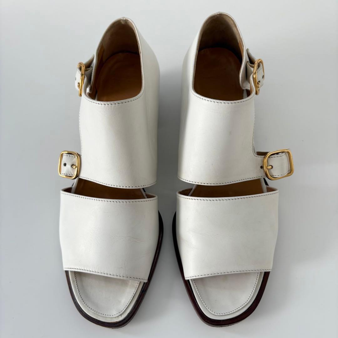 HERMES エルメス ストラップ サンダル 36 ハーフ