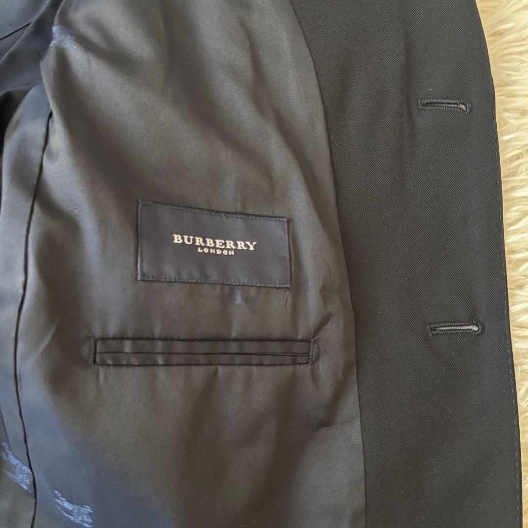 美品✨バーバリー 紺ブレ ホースロゴ テーラードジャケット 金ボタン ネイビー