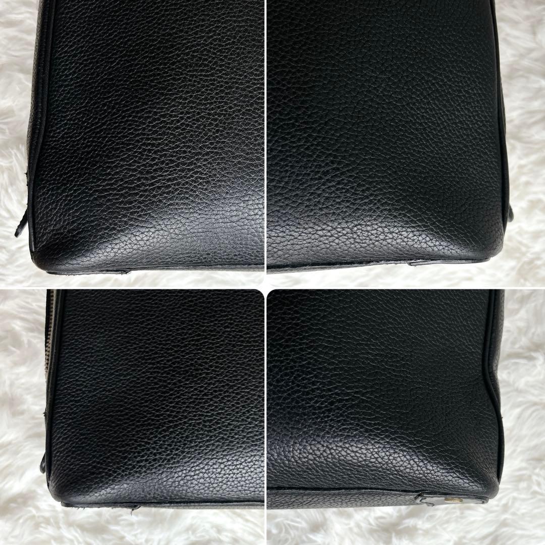 美品◎HERGOPOCH ビジネスバッグ 2way レザー A4 ブラック