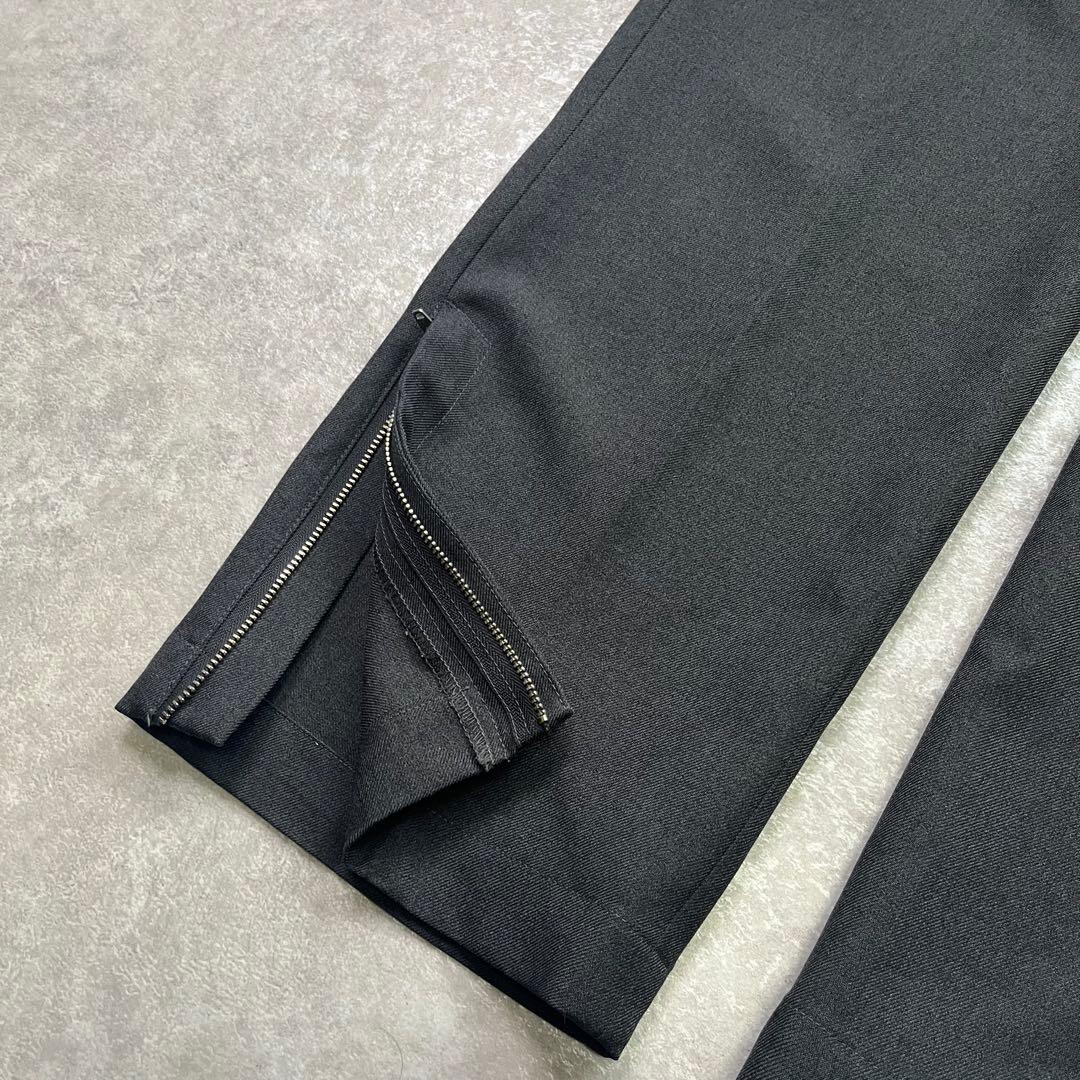 PWA SLIT STRAIGHT SLACKS スラックス チャコール L