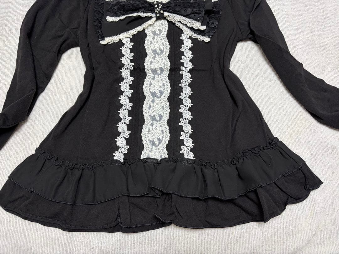 希少axes femme ビッグリボン　トップス　フリル　リズリサ姫系　タグ付き