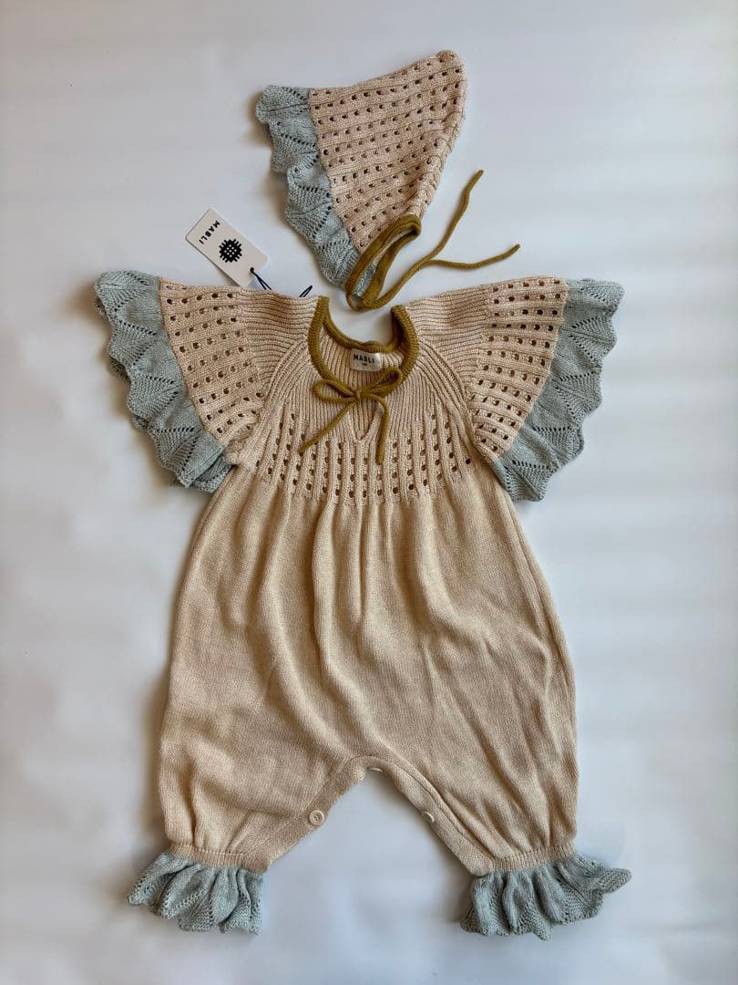 mabli EIRLYS ROMPER 18M,BONNET M セット