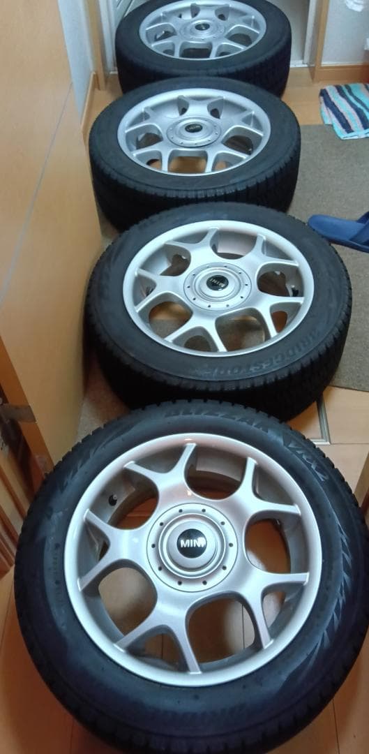 195/55R16ブリヂストンブリザックVRV2＋MINI純正ホイール④本