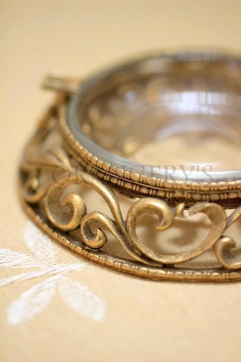 【リリィ様用】1950-1960年代ヴィンテージスクロール模様のアッシュトレィ