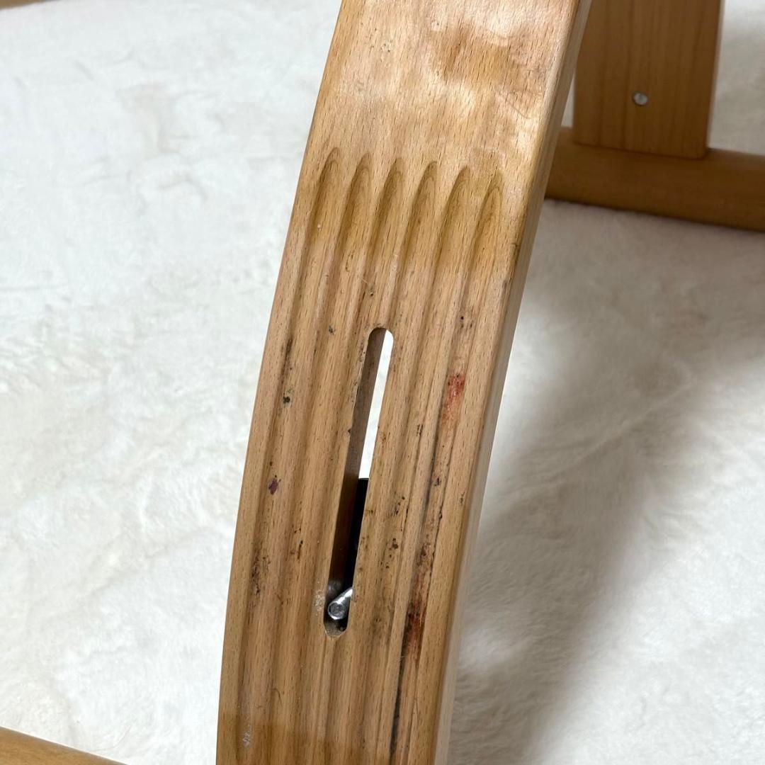 【美品】バランスチェア イージー ライトブルー レッド リボ