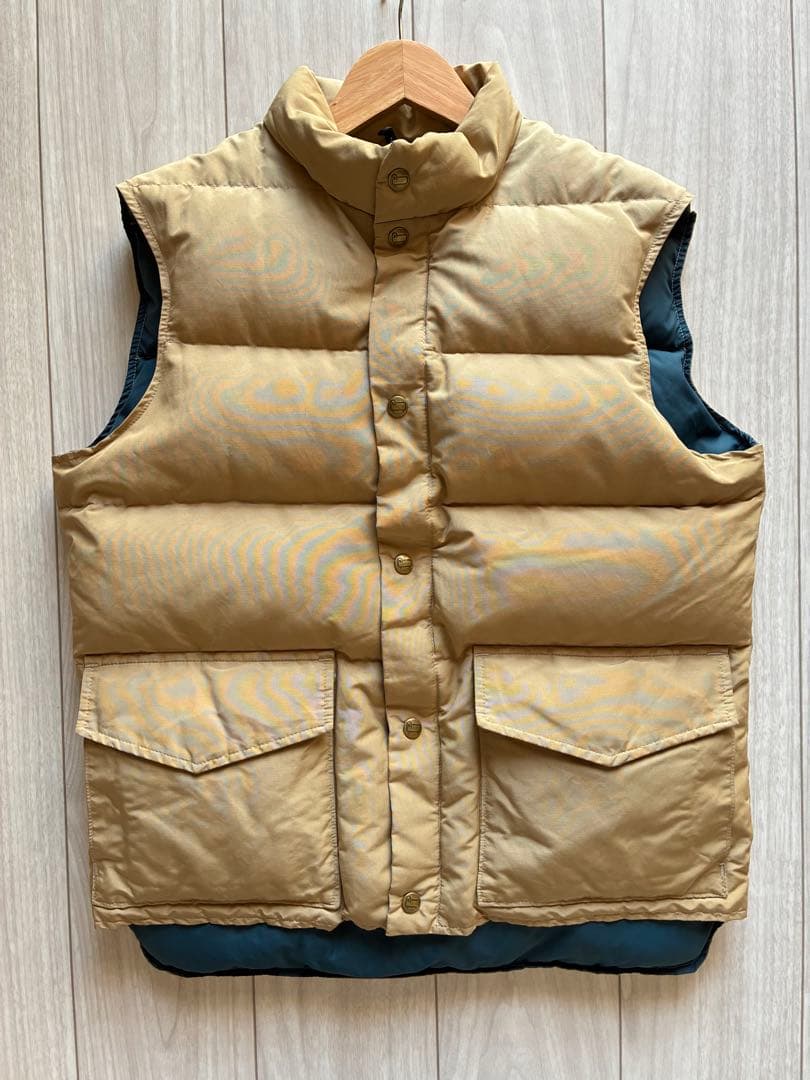 ウールリッチ　ダウンベスト ベージュ 80年代　ヴィンテージ　USA製