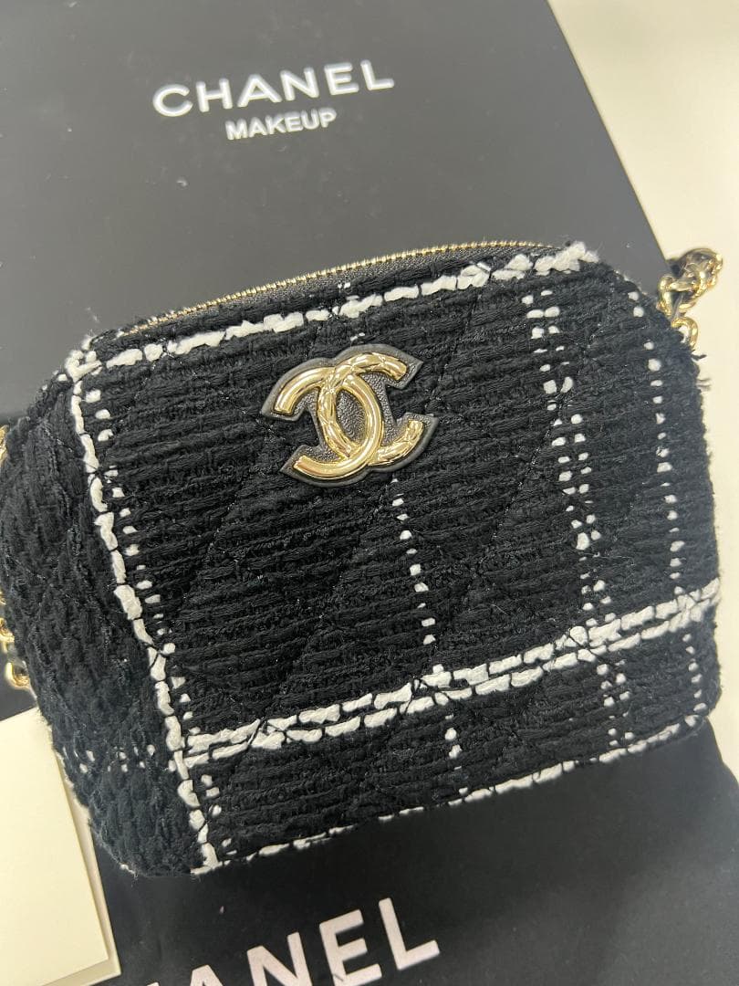 ✨VIP顧客へ数量限定 ツイードミニバッグ ブラック・ホワイト