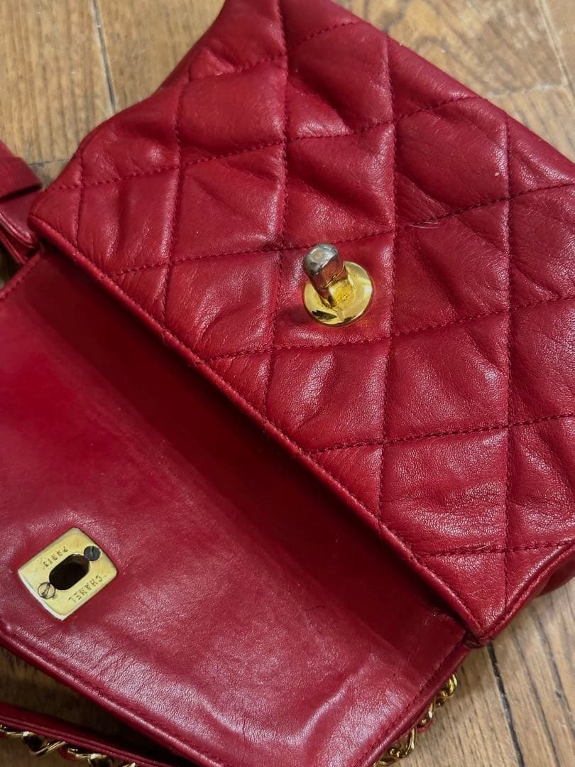 シャネル マトラッセ ピコローレ ターンロック ウエストポーチ チェーン バッグ