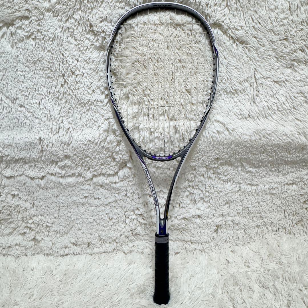 ナノフォース　8v ソフトテニス　ラケット　レボ　パープル