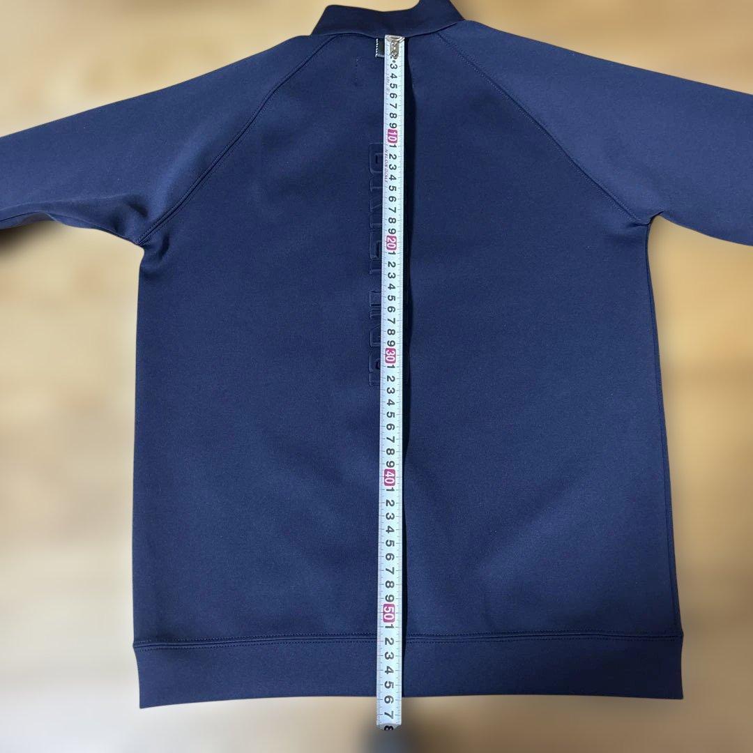 BRIEFING ネイビー ハーフジップシャツ