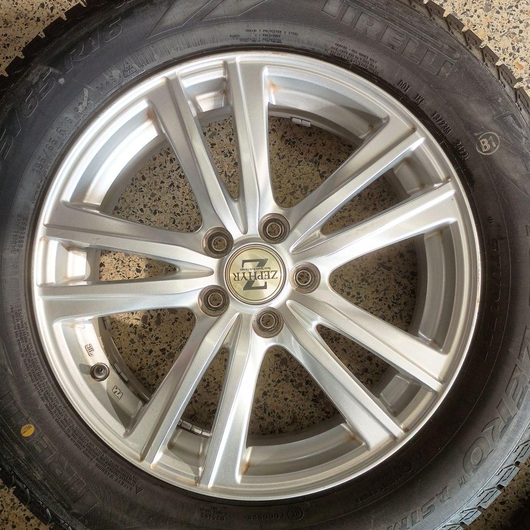 195/65R16 ピレリ アイスゼロ 新品 16インアルミ 4本 送料込み