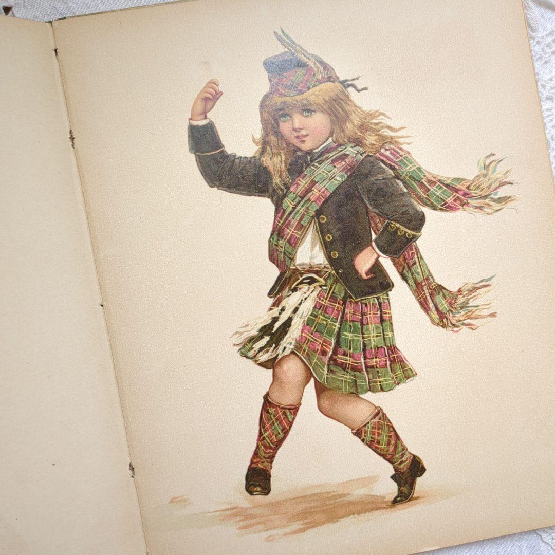 ハナフサ 超稀少1892ヴィクトリアン絵本 ヴンテージ 洋書古書 児童書