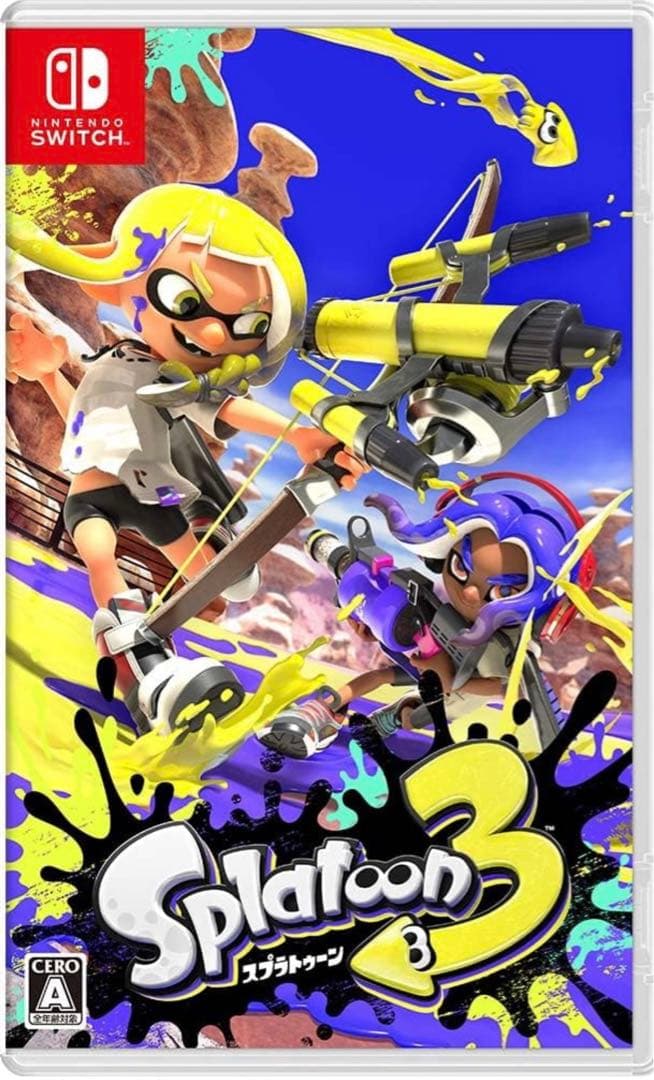 Splatoon Switch本体　2.3のカセット付き