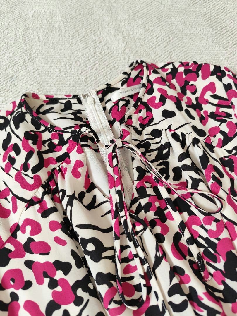 PINKY&DIANNE レオパードミックスプリントワンピース WEB限定カラー