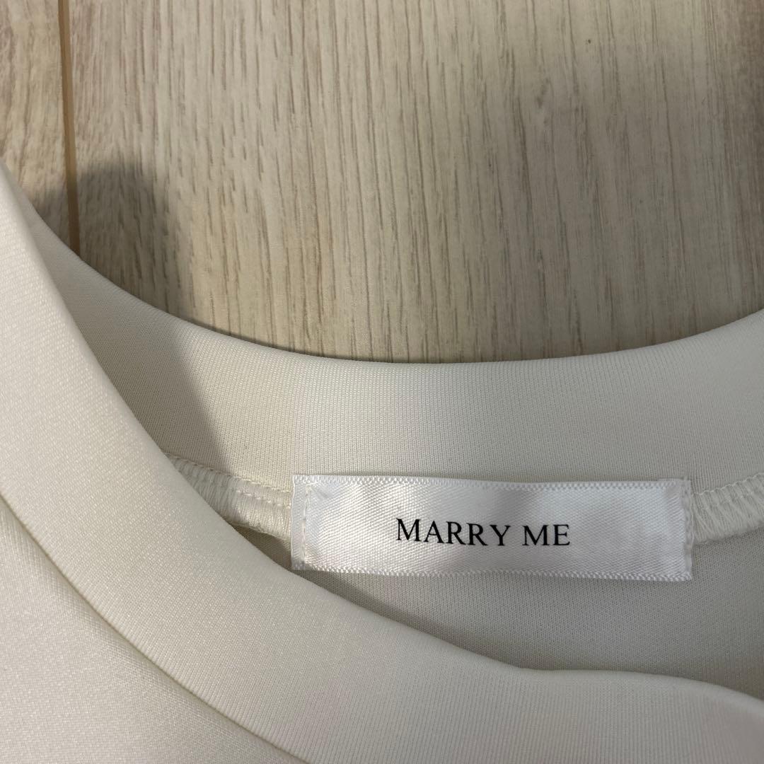 MARRY ME angel sweatホワイト フリルチュニック Fサイズ