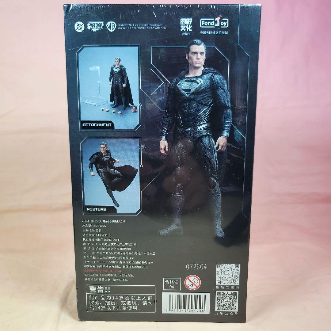 【Fondjoy】新品 正規品 スーパーマン ブラックスーツ DC1026