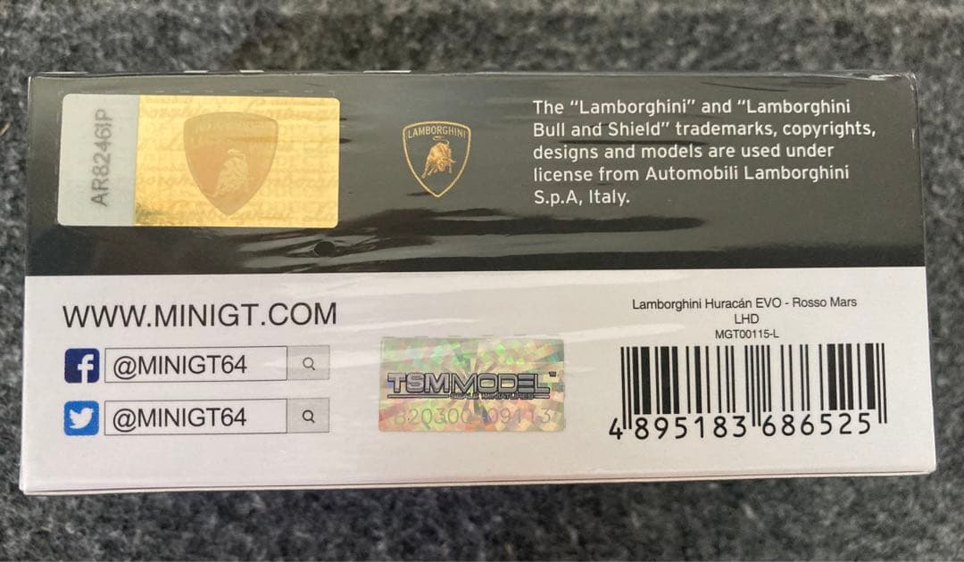 mini gt ランボルギーニ ウラカン　EVO ロッソマーズ