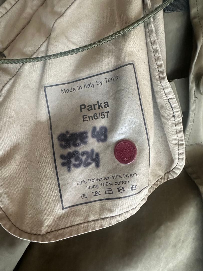 【TEN-C】テンシーPARKA オリーブ48初期モデル
