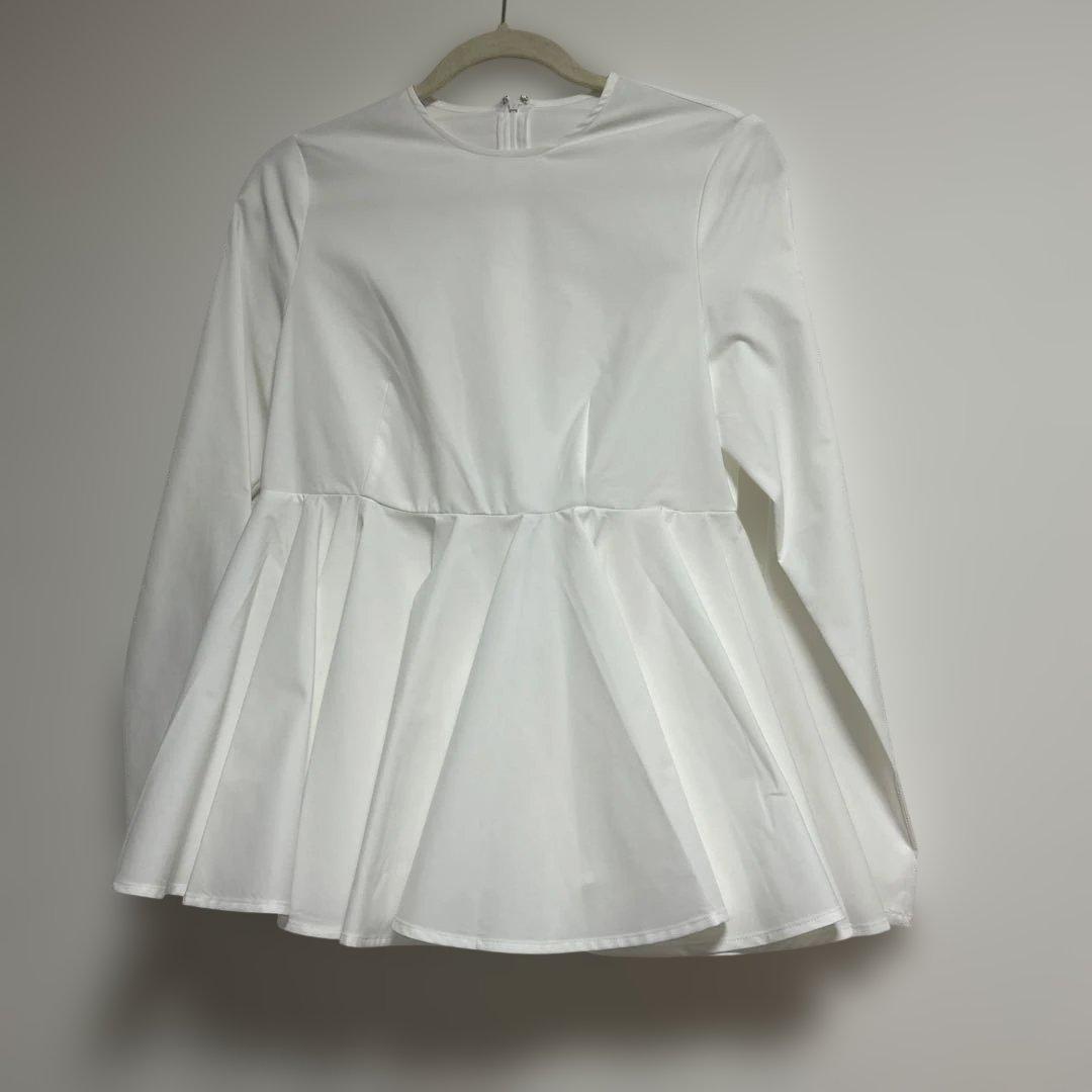 【mare】Basic Peplum Blouse撥水ベーシックペプラムブラウス