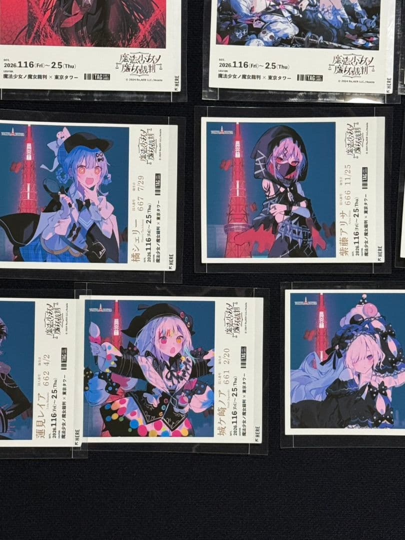 魔法少女ノ魔女裁判 オリジナルラベル缶 まのさば ステッカーセット 全21種