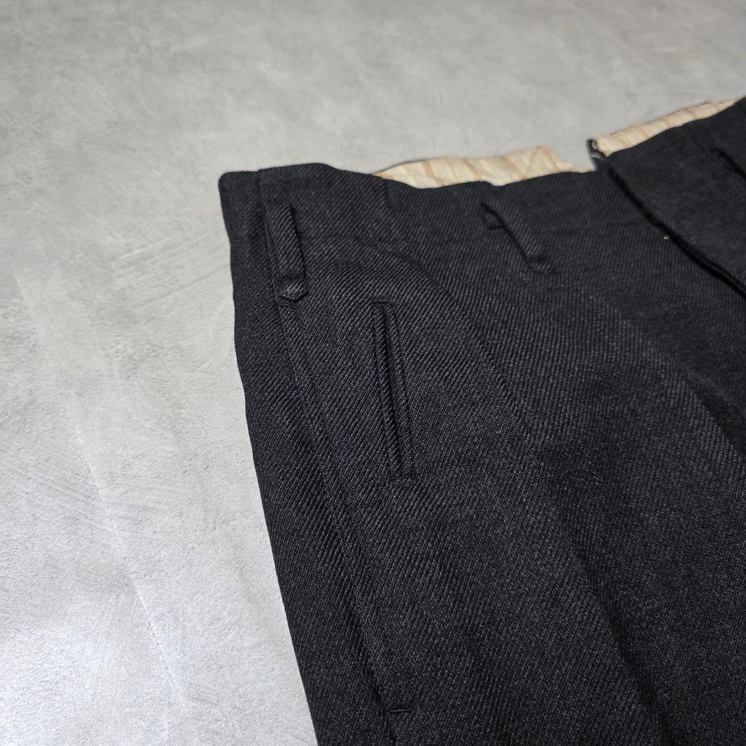 60sVINTAGE ヴィンテージウールトラウザーズワイドパンツワイドスラックス