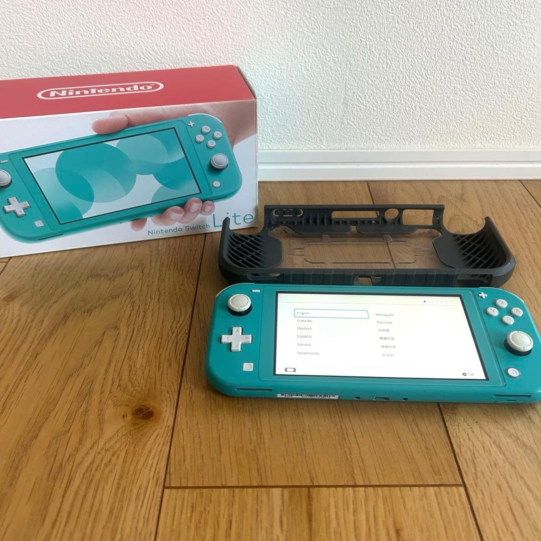 Switch Lite スイッチライト ターコイズ 本体　箱 ケース付