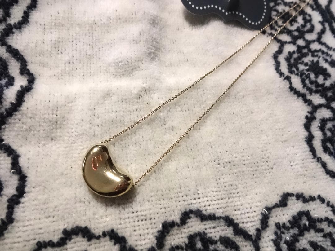 Tiffany ティファニー K18 ビーンズ ネックレス