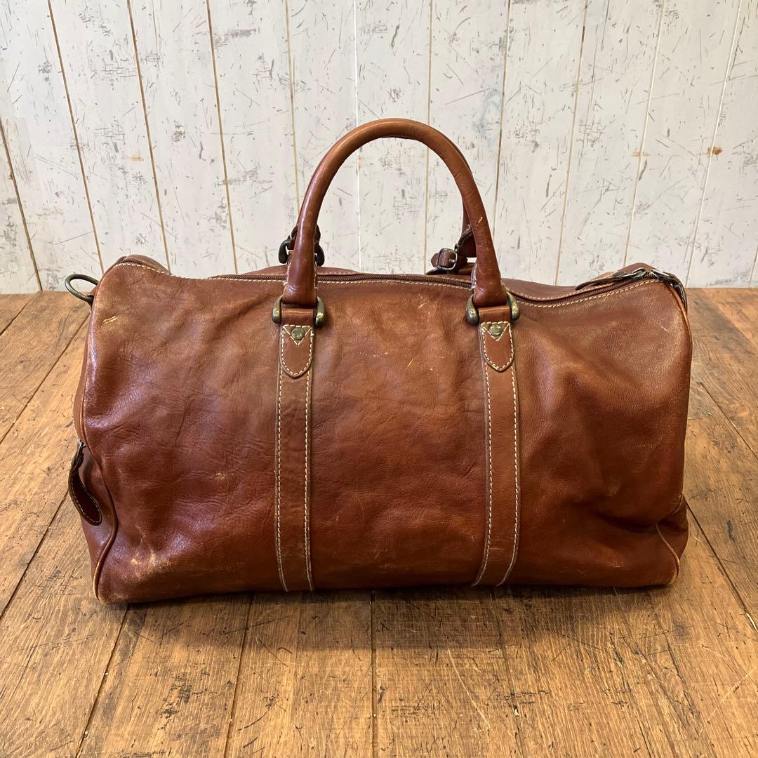 昭和レトロ ボストンバッグ トラベルバッグ ハンドバック 旅行バッグ レザー