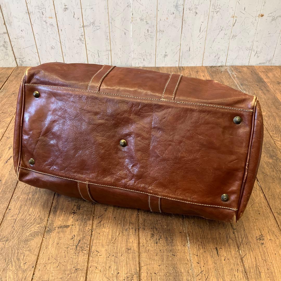 昭和レトロ ボストンバッグ トラベルバッグ ハンドバック 旅行バッグ レザー